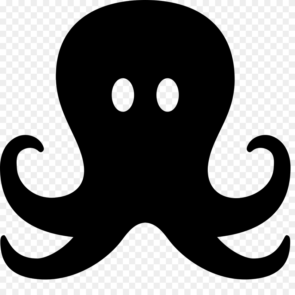 Octopus Icon, Gray Free Transparent Png