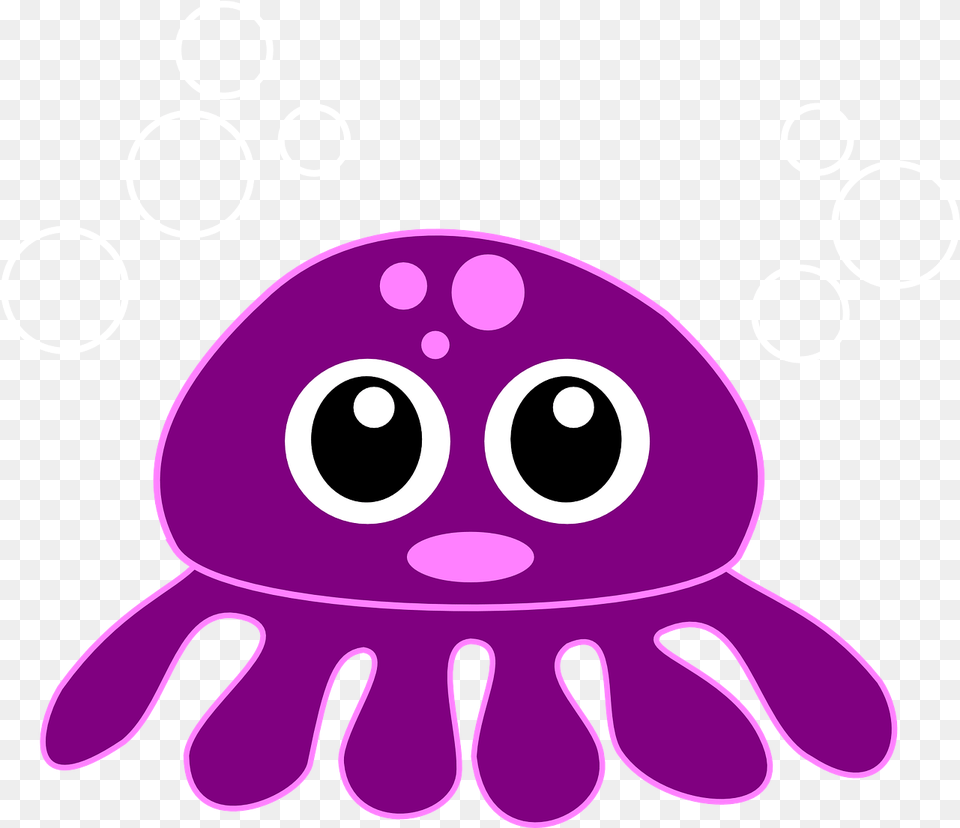 Octopus Kraken Purple Cartoon Octopus, Animal, Sea Life, Invertebrate, Jellyfish Free Png Download