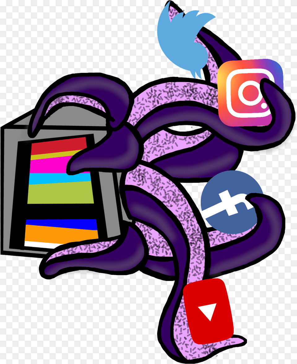 Octopus Logo Redes Socialmedia Mexico Clip Art, Graphics, Baby, Person, Bag Png