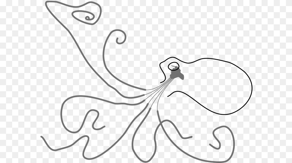 Octopus Nervous System In Arm, Art, Floral Design, Graphics, Pattern Png