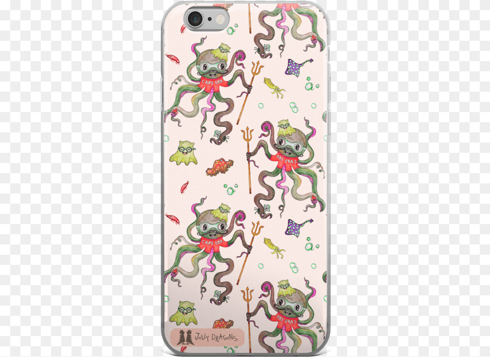 Octopus Pink Iphone 66s 66s Plus Case Mobile Phone Case, Pattern, Embroidery, Applique, Electronics Png Image