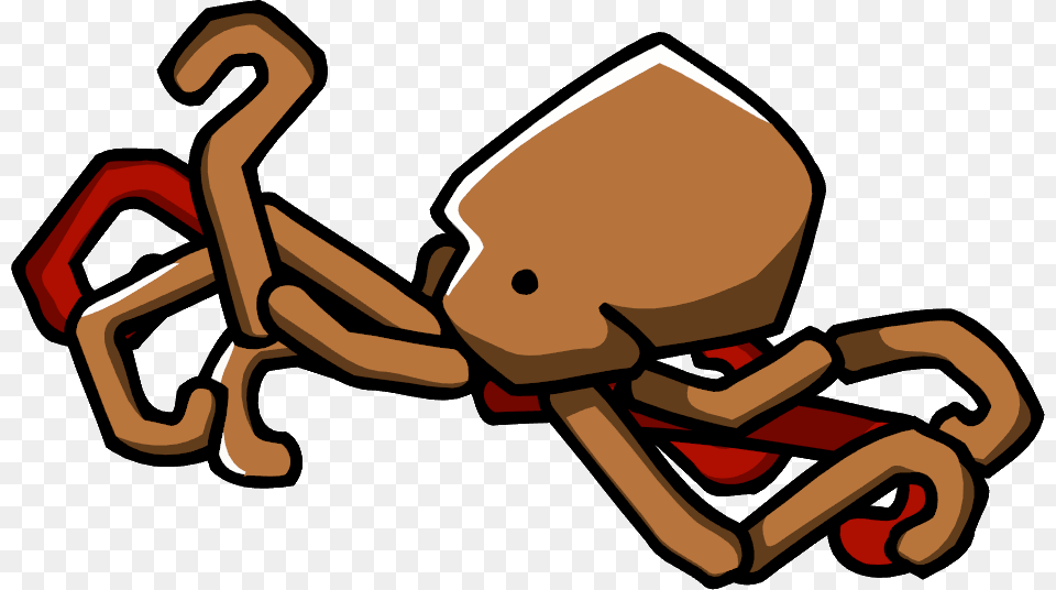 Octopus Scribblenauts Octopus, Smoke Pipe, Food, Seafood, Animal Free Png Download