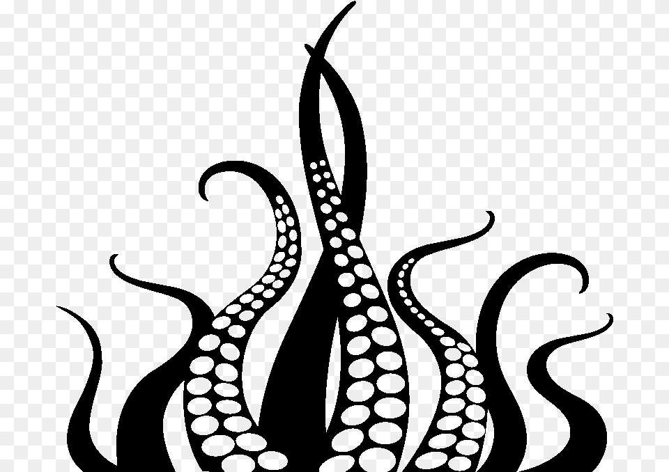 Octopus Squid Tentacle Drawing Clip Art Tentacle, Gray Free Transparent Png