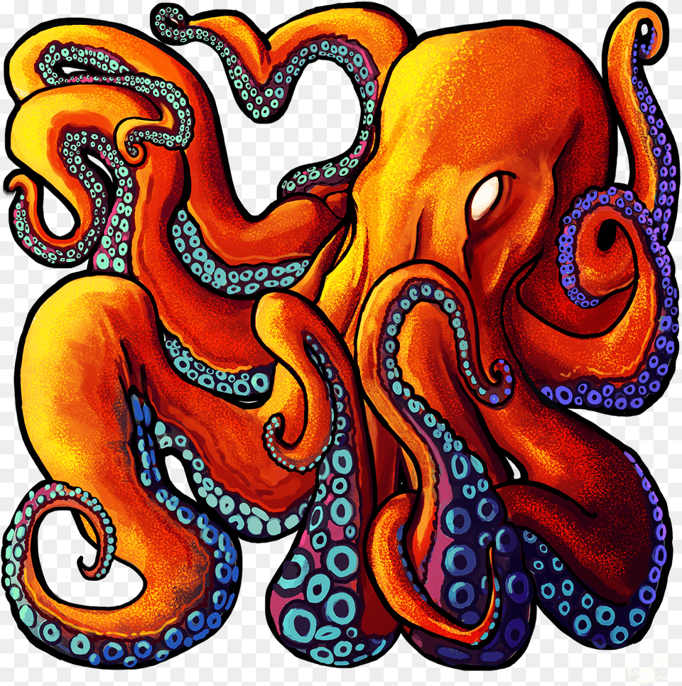 Octopus Sticker, Pattern, Animal, Invertebrate, Sea Life Free Png Download
