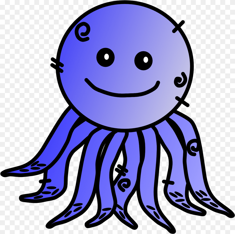 Octopus Unit Cartoon, Animal, Sea Life, Bear, Mammal Free Png Download