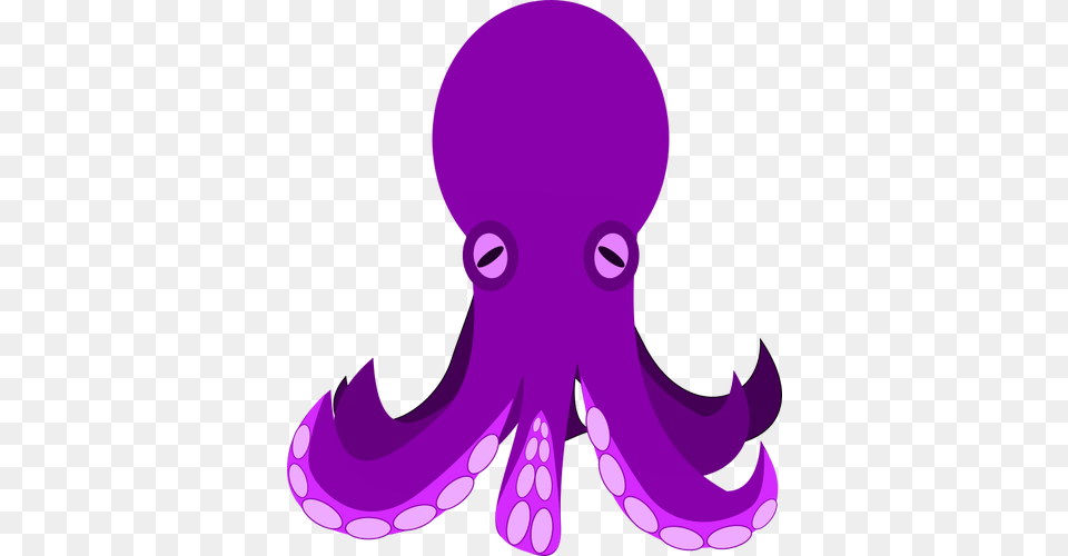 Octopus Vector Clip Art, Purple, Animal, Sea Life, Invertebrate Png Image