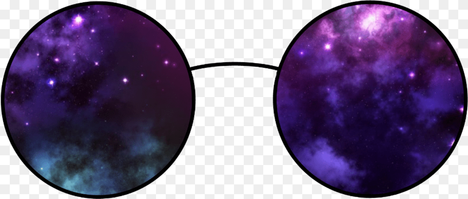 Oculosglassestumblrkawaii Galaxy Glasses, Nature, Night, Outdoors, Purple Free Png