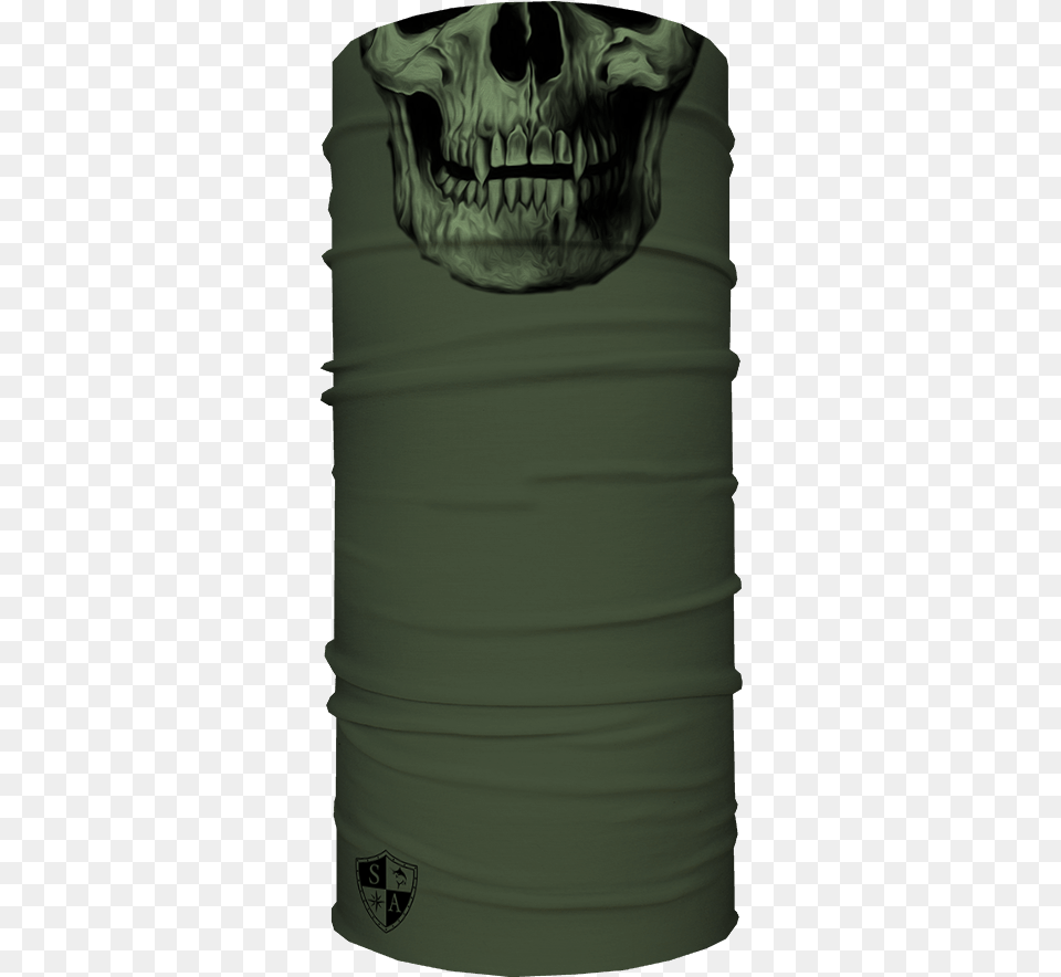 Od Green Skull Tactical Od Green Skull Face Shield, Clothing, T-shirt, Adult, Male Png Image