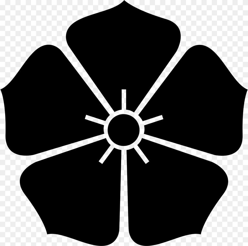 Oda Clan Symbol, Gray Png