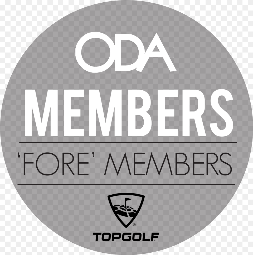 Oda Member Registration Top Golf, Logo, Sticker, Disk Free Transparent Png