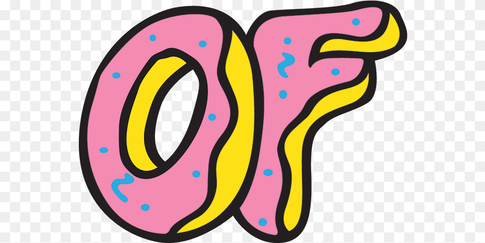 Odd Future Donut Logo Odd Future Logo, Number, Symbol, Text, Cream Free Png Download
