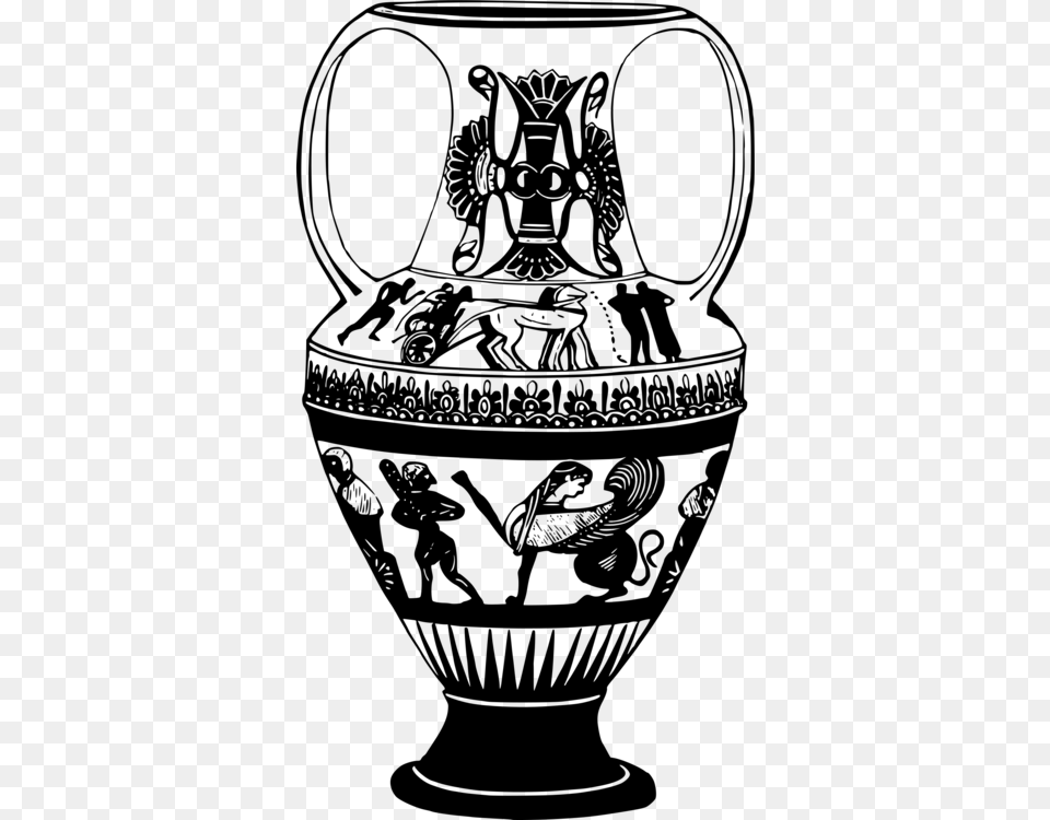 Ode On A Grecian Urn Greece Vase Ode On A Grecian Urn Drawing, Gray Png Image