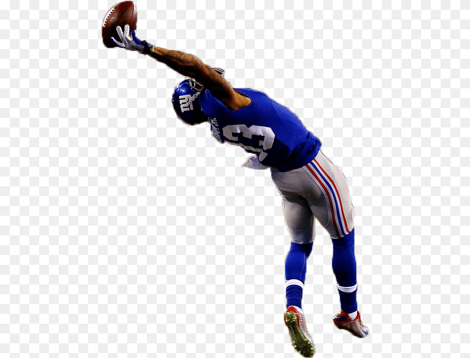 Odell Beckham Jr Odell Beckham Jr Black And White Catch, Person, Helmet, American Football, Playing American Football Free Png