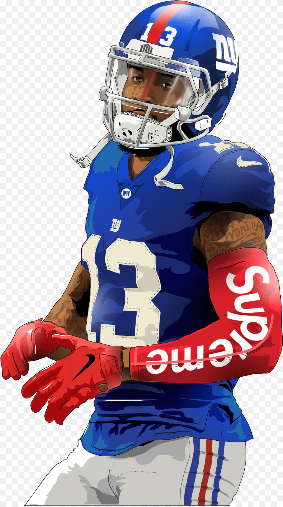 Odell Beckham Jr Transparent Odell Beckham Jr Clipart, Sport, American Football, Football, Football Helmet Free Png Download