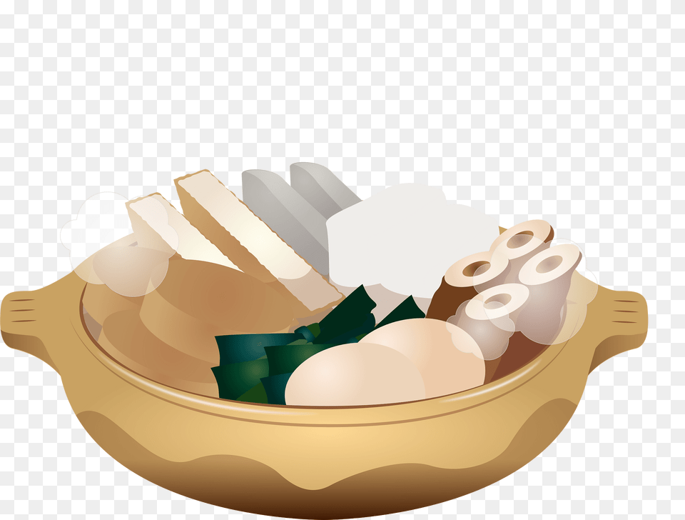 Oden Nabemono Food Clipart, Bowl, Cutlery Png