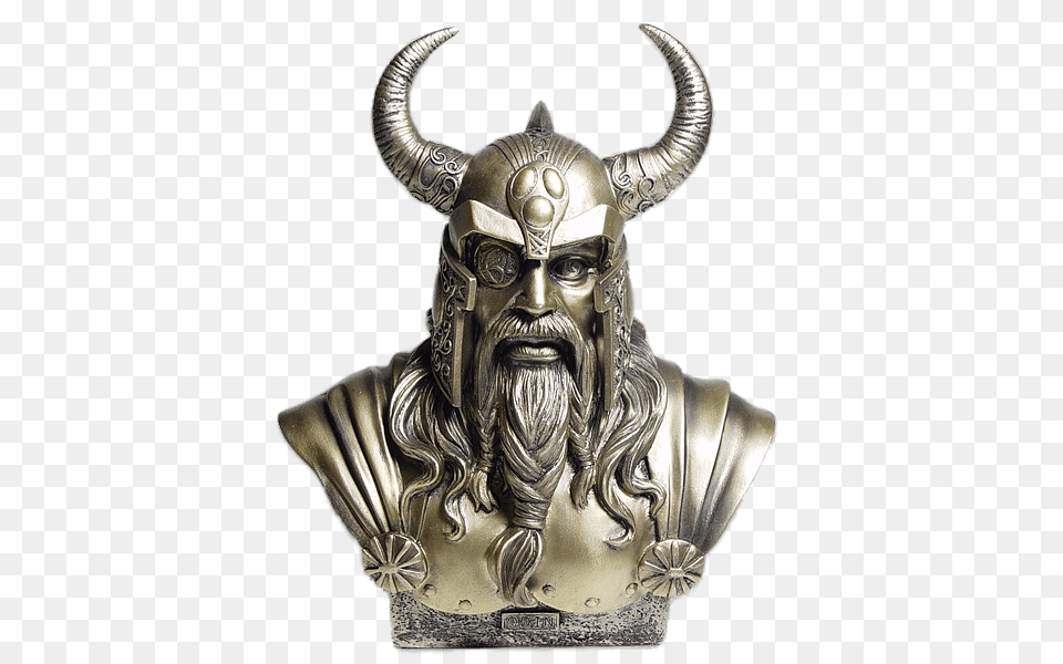 Odin Bust, Bronze, Art, Adult, Male Free Png