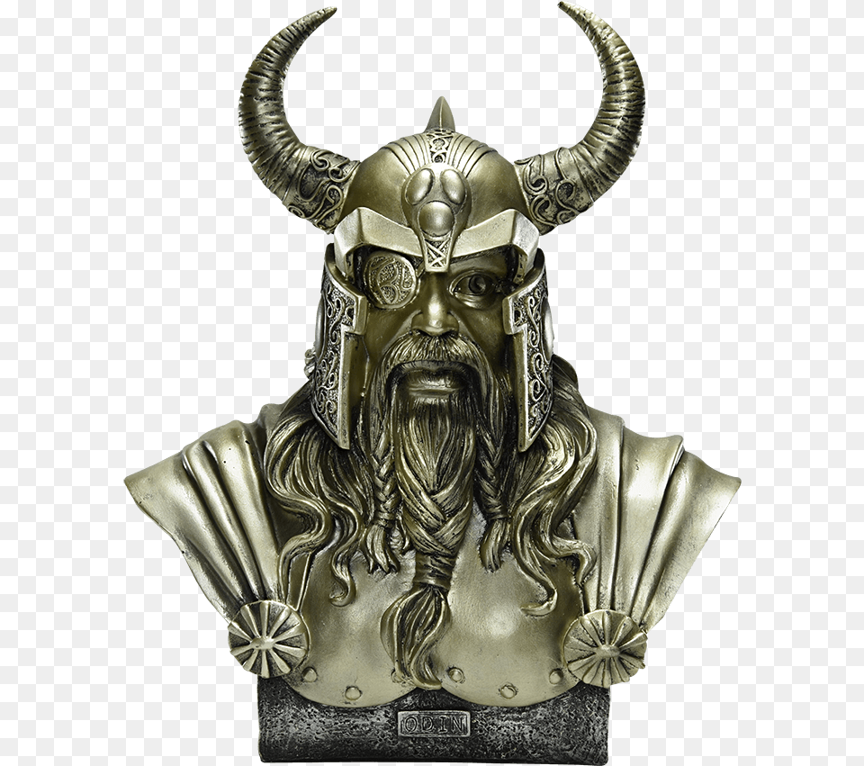 Odin Bust Statue Statue Of Odin, Bronze, Adult, Wedding, Person Free Transparent Png