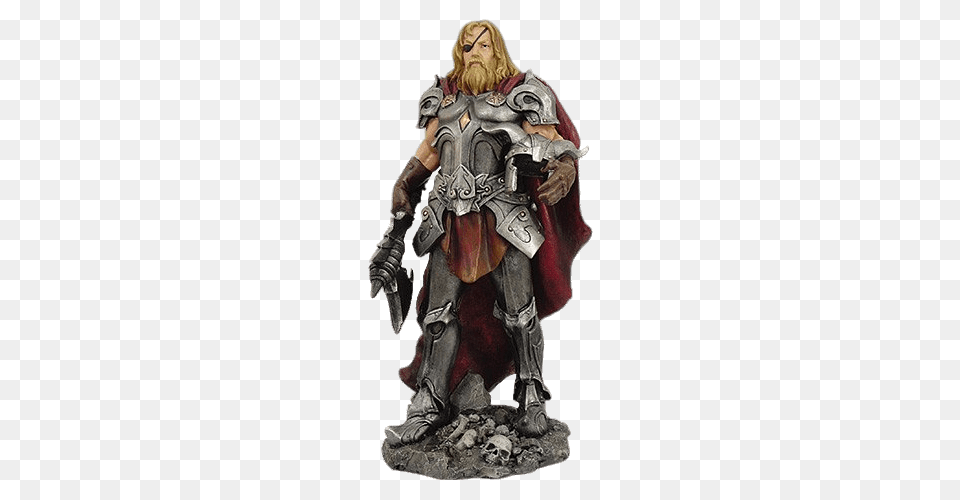 Odin Coloured Statuette, Adult, Female, Figurine, Person Free Png