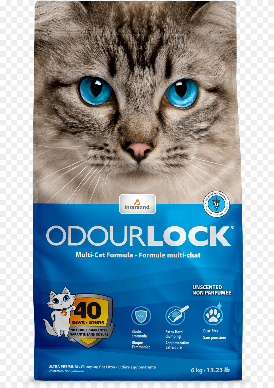 Odour Lock 12 Kg, Advertisement, Poster, Animal, Cat Png Image