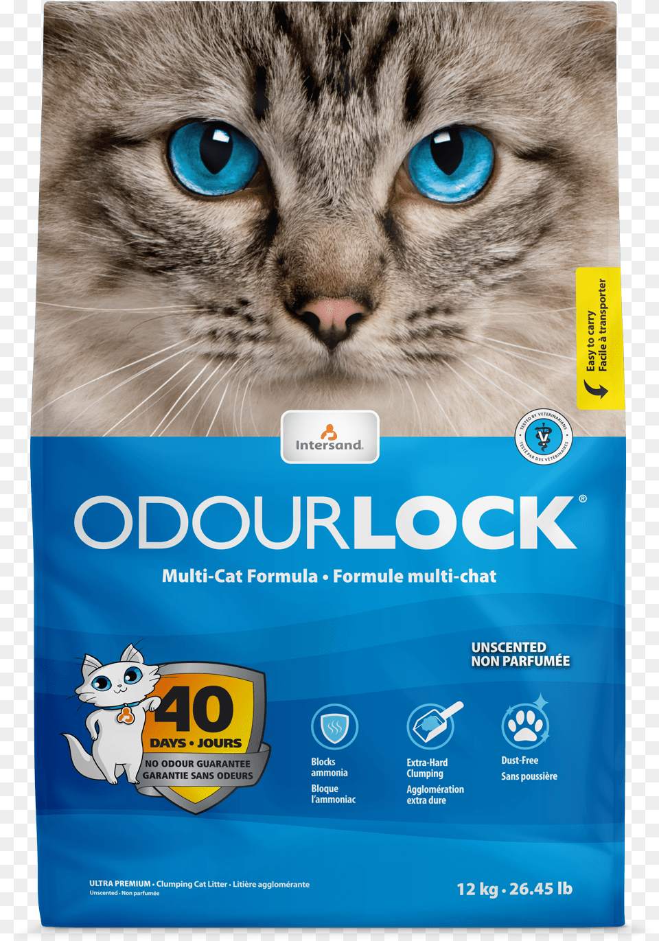 Odour Lock, Advertisement, Poster, Animal, Cat Free Png