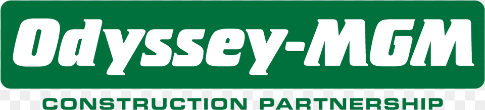 Odyssey Mgm Logo Side By Side, Green, Text Free Png
