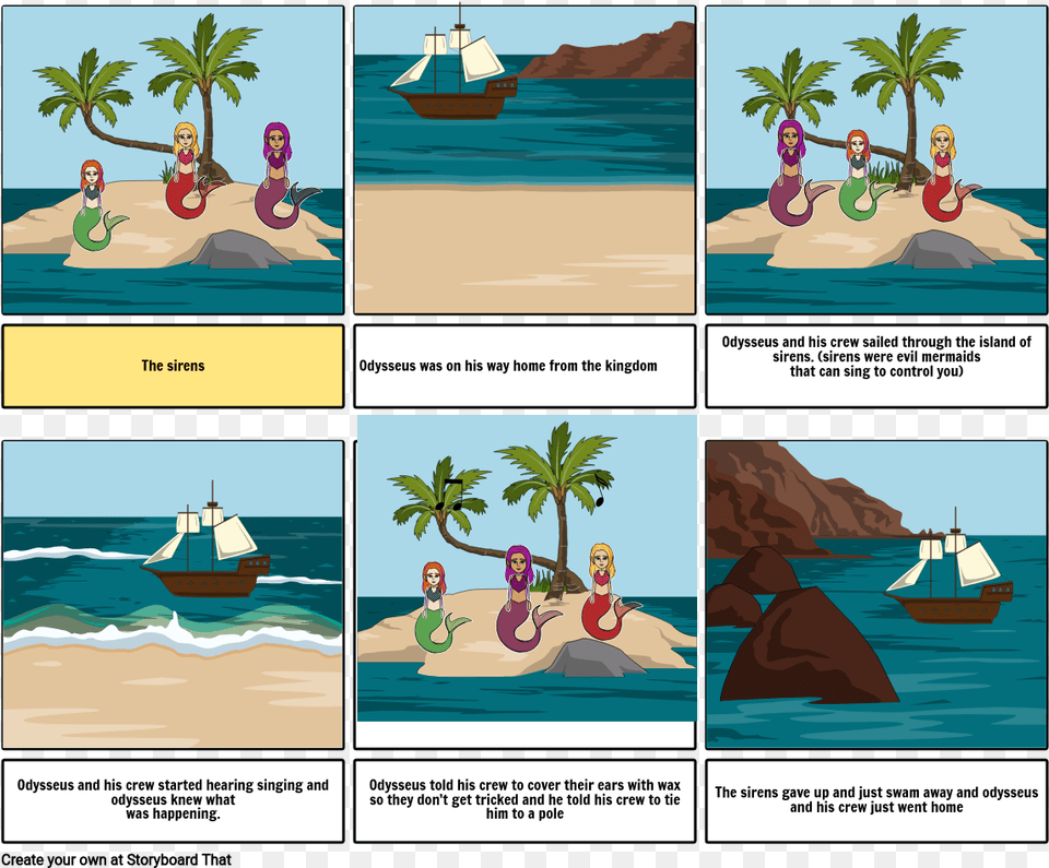 Odyssey The Sirens Storyboards, Water, Land, Nature, Outdoors Free Png