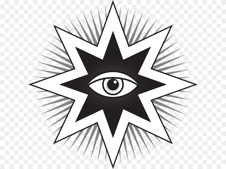 Oeil Illuminati, Symbol, Star Symbol, Emblem, Business Card Png Image