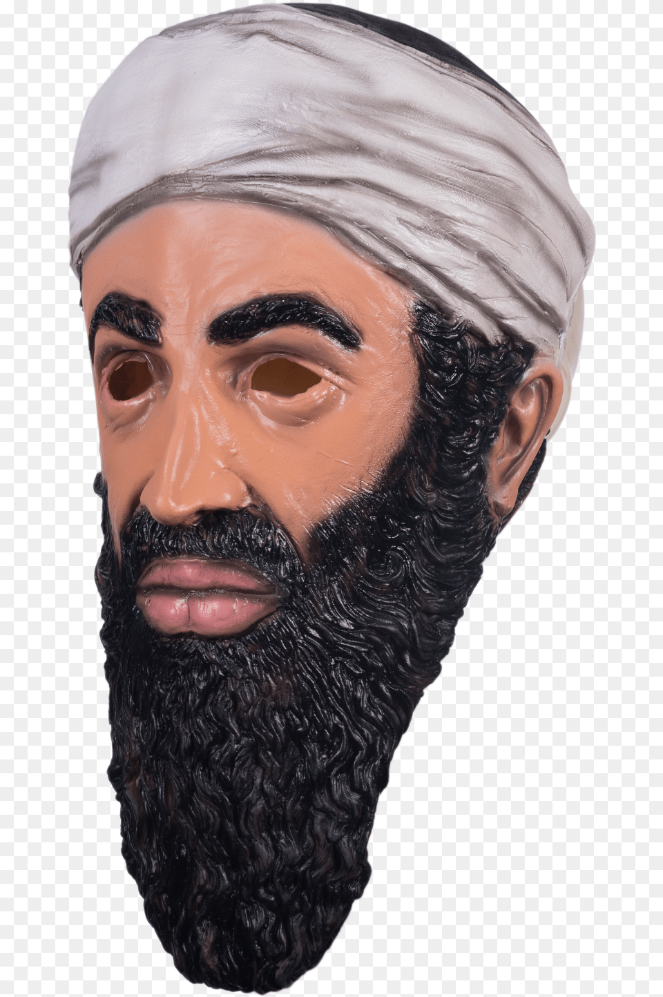 Of 10 The Mask Biz Dangerous Osama Bin Laden Mask Sculpture, Adult, Male, Man, Person Png Image