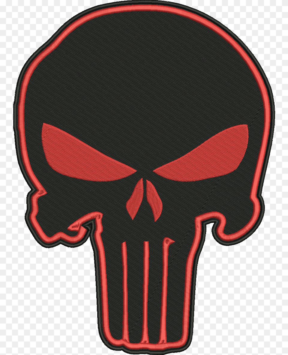 Of 2free Shipping Punisher Skull Embroidered 12 Inch Green Punisher Skull, Clothing, Glove Png