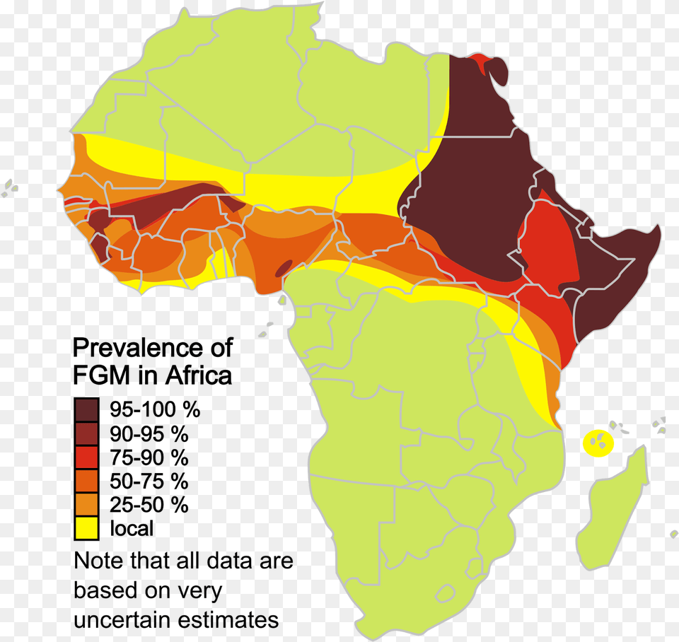 Of Africa Map Estimated Prevalence Of Female, Atlas, Chart, Diagram, Plot Png