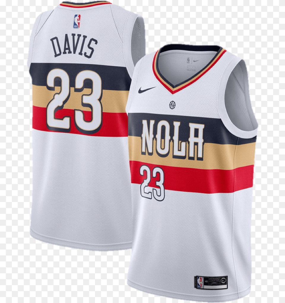 Of Anthony Davis New Orleans Pelicans Jersey New Orleans Pelicans Jersey, Clothing, Shirt, Person Free Transparent Png