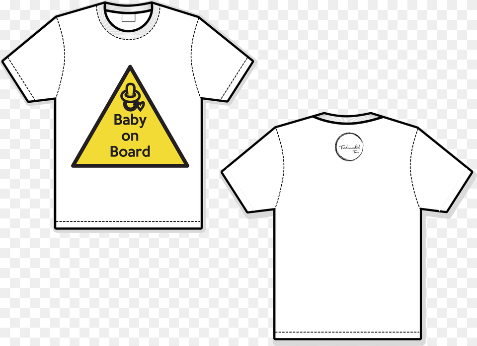 Of Baby On Board Active Shirt, Clothing, T-shirt, Triangle Png
