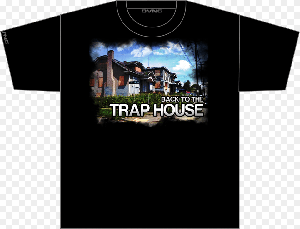 Of Back To The Trap House Tee Area 51 T Shirt, Clothing, T-shirt, Architecture, Building Free Png
