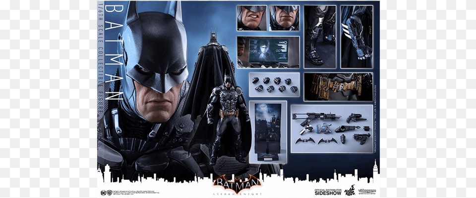 Of Batman Arkham Knight Figure Hot Toys, Adult, Male, Man, Person Free Png