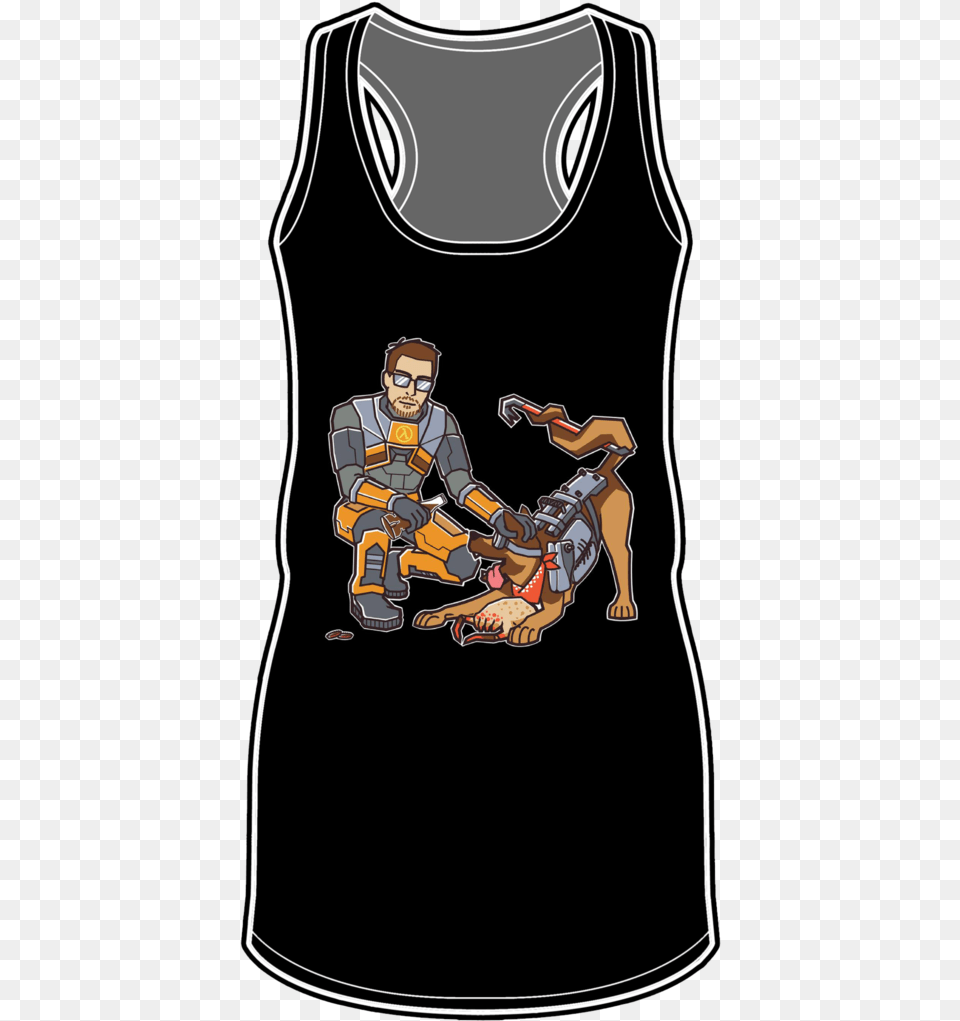 Of Canines And Crowbars Racerback Tank Top Shirt, Clothing, Tank Top, Adult, Male Free Transparent Png