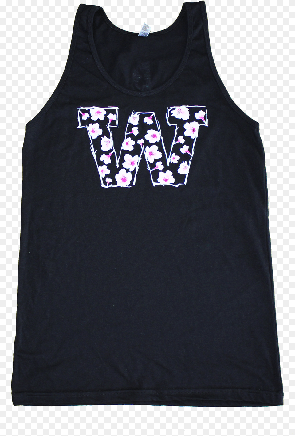 Of Cherry Blossom Tank Black Active Tank, Clothing, Tank Top, Blouse Free Transparent Png
