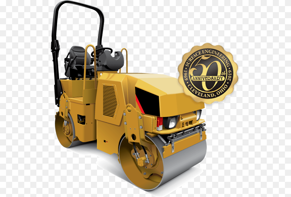 Of Compactor Machine With Yellow Color In The, Bulldozer Free Png Download