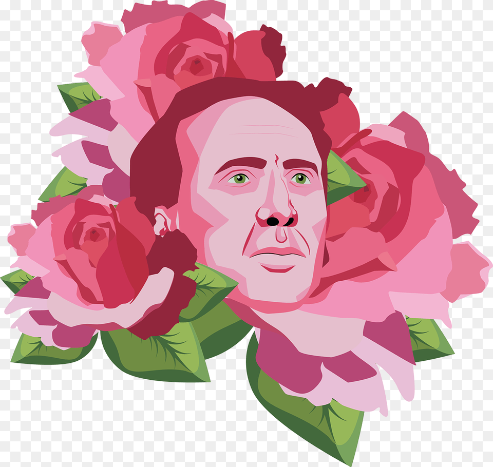 Of Course Another Plant Rose Coffee, Flower, Art, Person, Head Png Image
