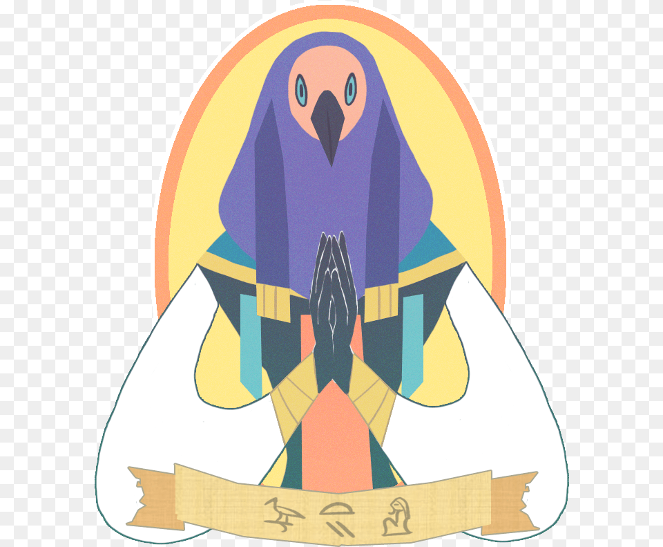 Of Course I Had To Draw Thoth Pear Clip Art, Animal, Bird, Penguin, Person Free Png