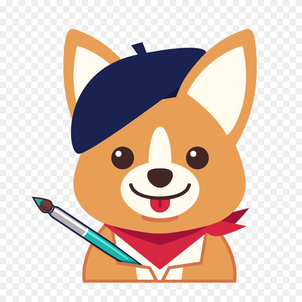 Of Course The Reddit Proposal Couple Made A Corgi Themed Art Site, Brush, Device, Tool, Animal Free Transparent Png