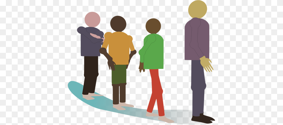 Of Different People Standing In Line, Water, Sleeve, Sea Waves, Sea Png Image