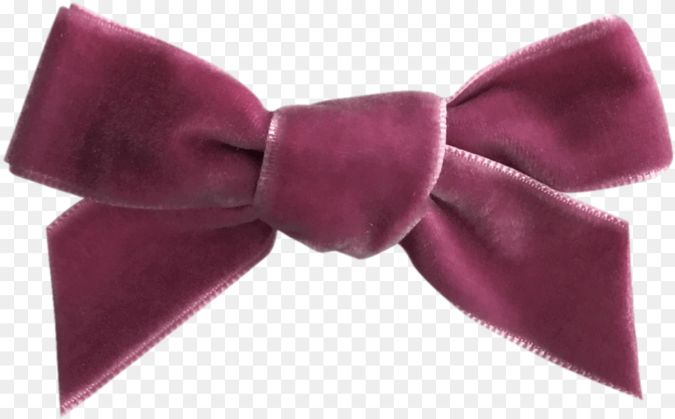 Of Dusty Lavender French Velvet Petit Bow Clip Satin, Accessories, Formal Wear, Tie, Bow Tie Png