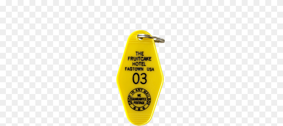 Of Fruitcake Hotel Vintage Style Keychain Sports Equipment, Can, Tin Png