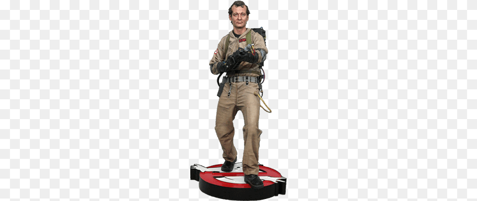 Of Ghostbusters Peter Venkman 14 Scale Statue, Adult, Male, Man, Person Free Png