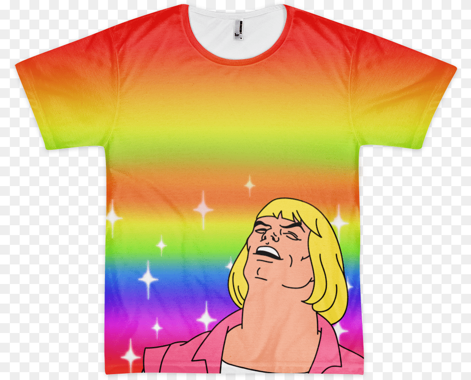 Of He Man Hey Yeah Yeah Said Hey Whats Going On Gay, Clothing, T-shirt, Adult, Person Png Image