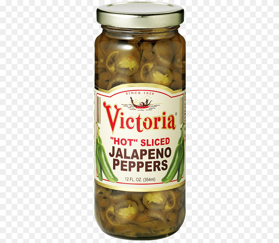 Of Hot Sliced Peppers Olive Victoria, Food, Relish, Jar, Pickle Png