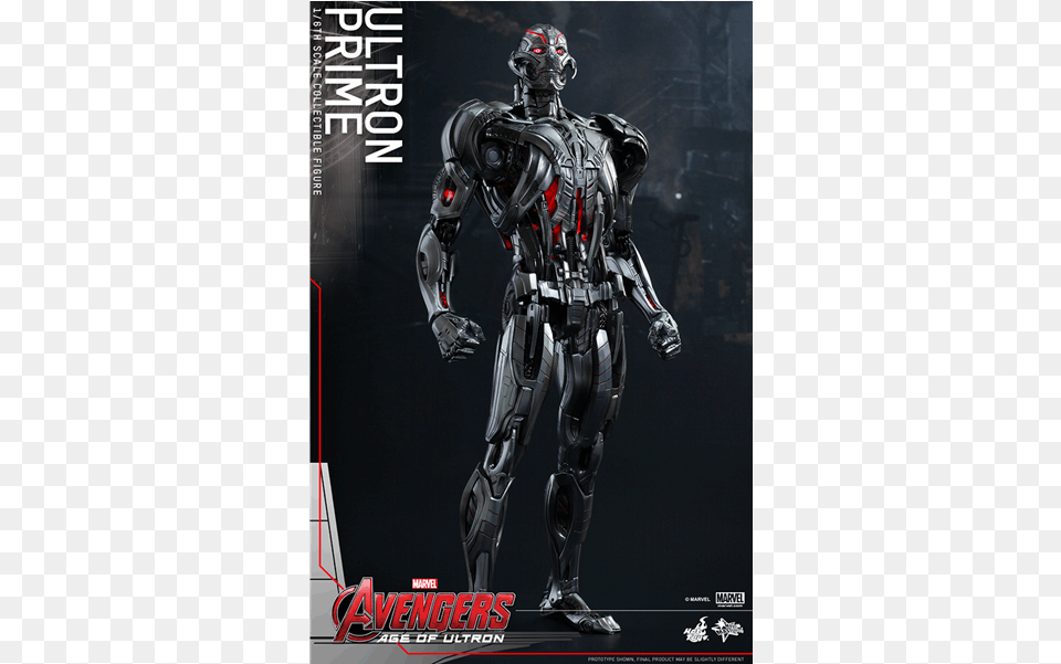Of Hot Toys Marvel Avengers Age Of Ultron Ultron Prime, Adult, Male, Man, Person Free Png Download