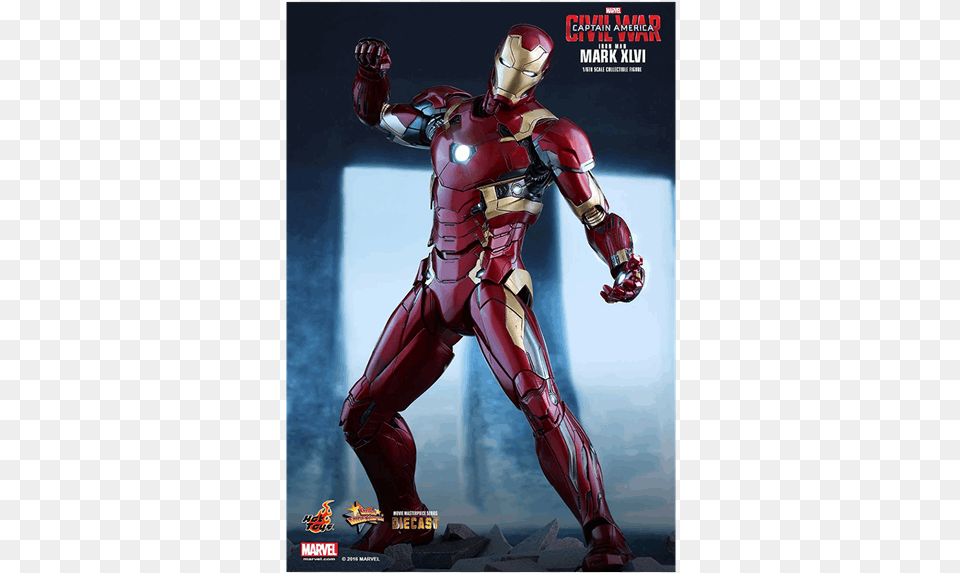 Of Iron Man Mk 46 Xlvi Civil War Hot Toys, Adult, Male, Person Free Png Download