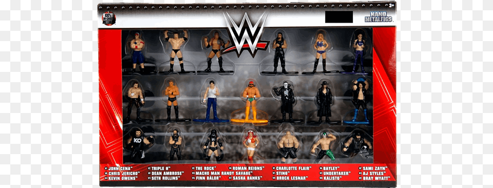 Of Jada Toys Wwe Wrestling Nano Metalfigs Wwe Diecast, Figurine, Person, Adult, Female Png