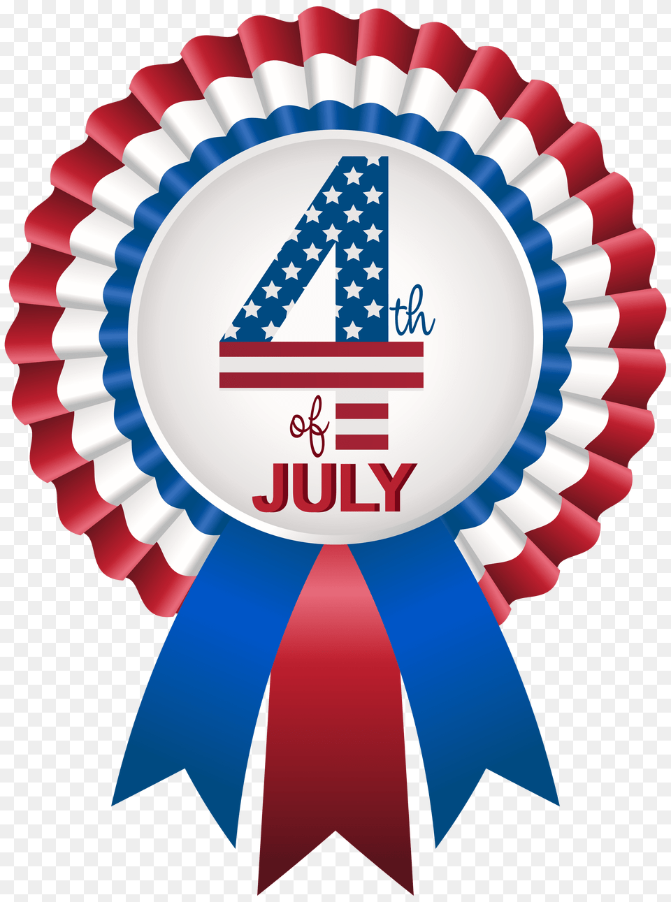Of July Rosette Clip Art Image, Badge, Logo, Symbol, Dynamite Free Png Download